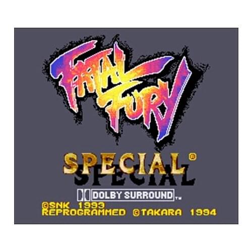 Fatal Fury Special 16 bit Big Gray Game Card For USA NTSC Game Player