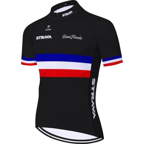 STRAVA camisa de ciclismo racing bike shirt quick dry short sleeve cycling jersey mens breathable ropa ciclismo hombre verano