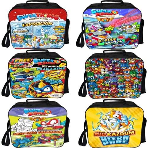 Students New Super Zings Lunch Bags Insulated Cooler Bags Large Picnic Lunch Box Teens Trips BBQ Meal Food Picnic Storage bags