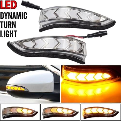 LED DRL Flowing Side Rear-view Mirror Dynamic Turn Signal Light Lamp For Toyota Vios Altis Yaris Corolla Camry Accessories