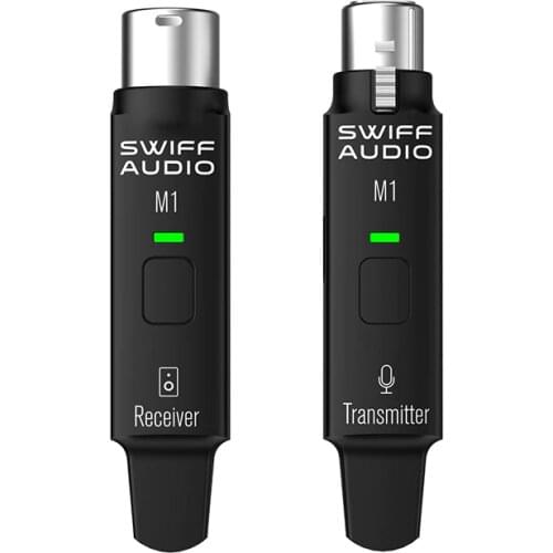 SWIFF Audio M1 Wireless Microphone System 2.4 GHz Digital Transmission Technology Dynamic Microphone with Any Cassette Interface