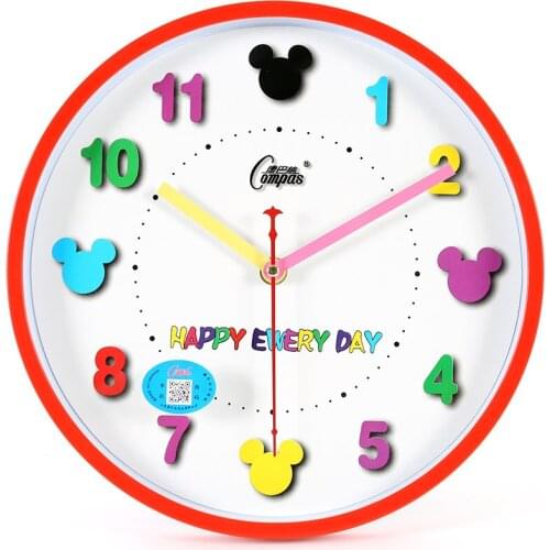 Quiet wall clock living room bedroom childrens room clock cartoon Mickey watch cute clock quartz clock wall clock