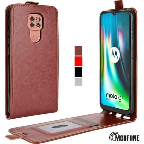 MOTO G9 PLAY Flip Vertical Case for Coque Motorola Moto G9 Power E7 5 5G PLUS Leather Wallet Book Moto G9 EDGE G8 Flip Cover Bag
