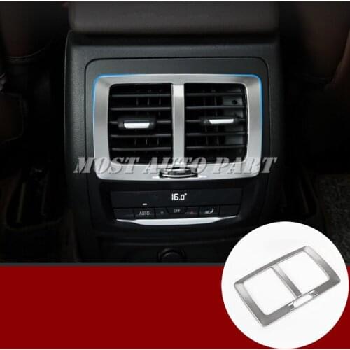Stainless Inner Rear Air Vent Outlet Trim Cover For BMW X3 X4 G01 G02 2018-2020 Car accesories interior Car decoration