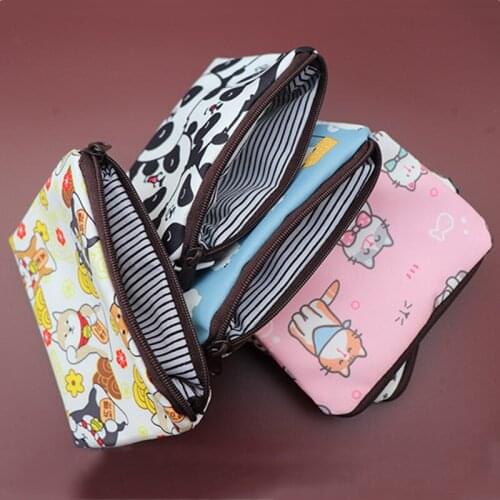 Womens Small Coin Purses And Holders Cute Cartoon Animal Fruit Print Coin Money Card Wallet Pouch Earphone Key Bags Waterproof