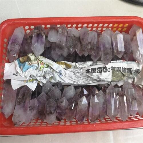 1kg Beautiful natural amethyst point quartz crystal reiki healing natural stones and minerals