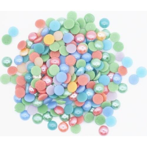 6 Sizes Colorful Ceramic Hot Fix Rhinestones Half Round Colorful Crystal AB DMC Hot Fix Rhinestones стразы Garment BW201