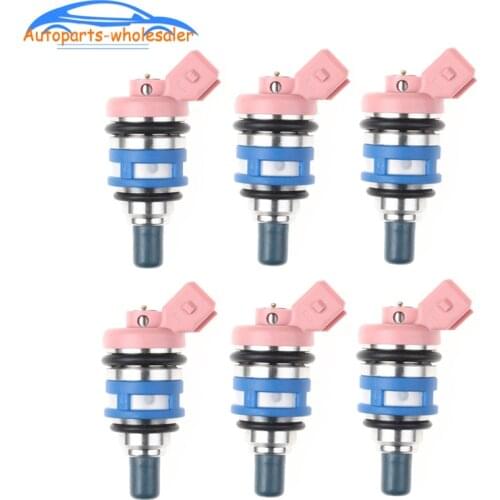 6 PCS 16600-85E06 1660085E06 For Nissan Maxima II (J30) 3.0 i Saloon 1988-1994 Fuel Injector 16600-21V02/1660085E01/1660085E05