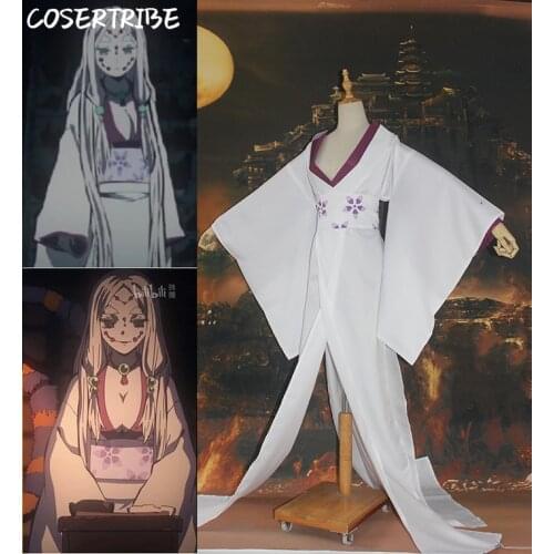 Anime Demon Slayer Kimetsu no Yaiba Spider Hill Ruis Mother Ghost Battle Suit Cosplay Costume Women Halloween Free Shipping New