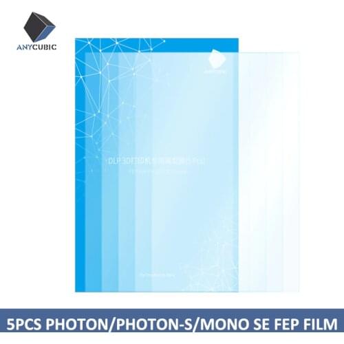 ANYCUBIC 5PCS/Pack FEP Film 3D Printer Parts thickness 0.15mm 200*140mm For Photon/Photon-S/Photon Mono SE Accessories