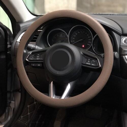 Car Soft Silicon Steering Wheel Cover For Chery Tiggo Fulwin A1 A3 QQ E3 E5 G5 V7 EMGRAND EC7 EC7-RV EC8