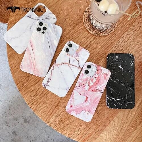 Texture Marble Phone Case for iPhone 12 11 Pro Max XR Xs Max Soft Luxury White Silicone Shiny Case for iPhone 7 8 Plus Cover Hot