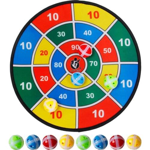 Children Indoor Outdoor Sport Toy Social Parent-Child Game Safety Dart Board With 8 Balls Sports Toys Set For Kids Birthday Gift