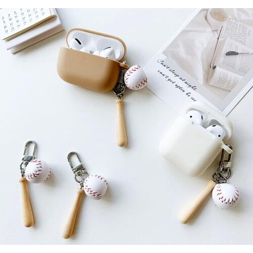 For Air Pods Pro 3 Case Ins Sunshine Baseball Pendant Cover for Air Pods 1 2 Pro 3 Case Boyfriend Birthday Gift Earphone Case