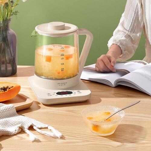 1.5L Electric Tea Maker Multifunctional Glass Kettle 220V Cook Master One Touch Coffee Soup Dessert Kitchen Tool 600w