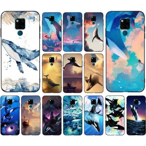 FHNBLJ Killer Whale Phone Case for Huawei Mate 20 10 9 40 30 lite pro X Nova 2 3i 7se