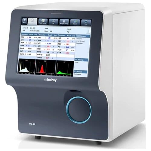3-diff blood test haemogram machine hematology analyzer bc-30 mindray for hospital medical