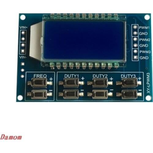Signal Generator PWM Pulse Frequency Duty Cycle Adjustable Module LCD Display Xinp