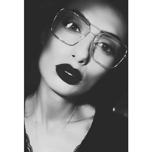 Hot brand classic design Gradient lens Square Aviation sunglasses pilot women men male Female Large frame Classic UV400 glasses