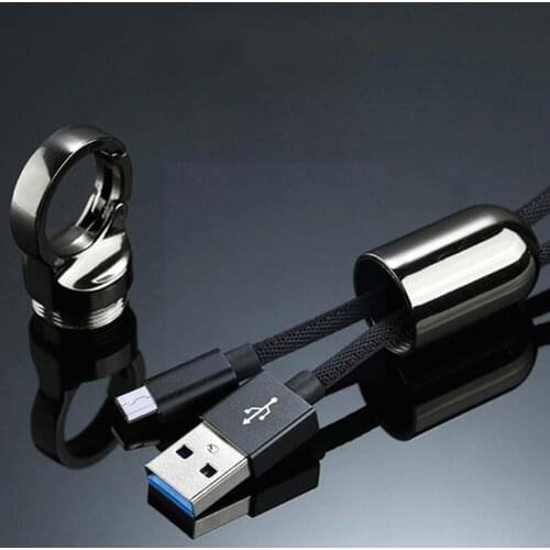 Creative Data Cable Lanyard Keychain For Micro Android Charging C/Android For Type Short Line Charging Type-C H7T3