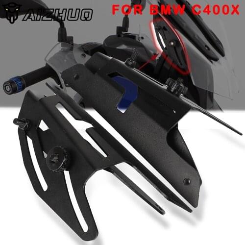 C400 X Motorcycle Windscreen Bracket Adjustable Deflector FOR BMW C400X C 400 X Front Wind Screen Windshield Stand Accessories