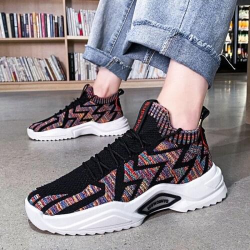 Fashion Mens Designer Trainers 2021 New Men Socks Shoes Chaussures Casual Breathable Sneakers Comfortable Zapatillas De Deporte