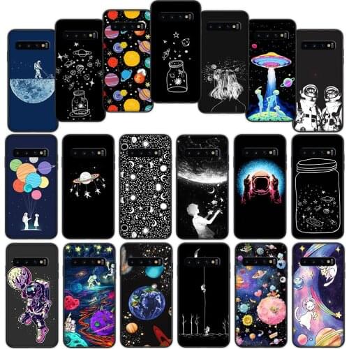 Astronaut Space Soft Cover Case for Samsung Galaxy Note 10 20 Ultra S10 Plus S10e Lite