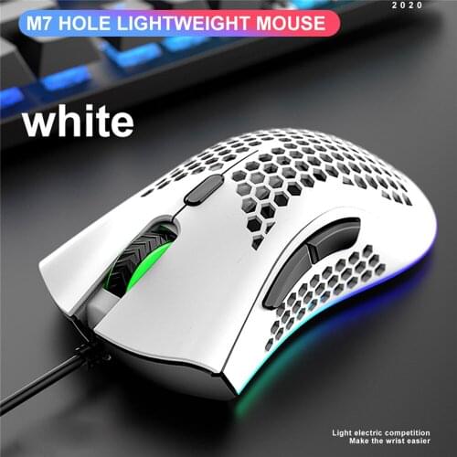 For PUBG Mobile Game Wired Gaming Mouse Honeycomb Hole Lightweight Mouse for PC Laptop Competitive Games Accessories