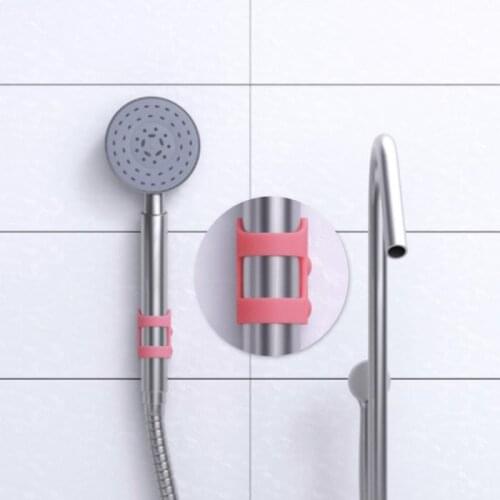 Bathroom Non-perforated Silicone Shower Head Suction Cup Fixed Base Frame Without Trace Free Applique Shower Head Holder