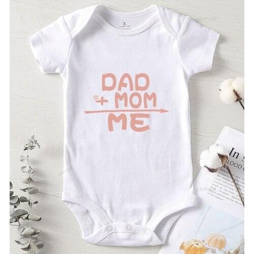 Baby Clothes Printing Dad Mom Infant Winter Costume Children Jumpsuit Newborn Girl Outfits Kids' Things Bodysuit for Newborns