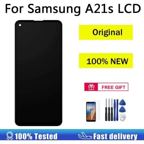 AUMOOK Original Display for Samsung A21s LCD Screen Display Digitizer Replacement with Frame LCD Touch Display for Samsung A217