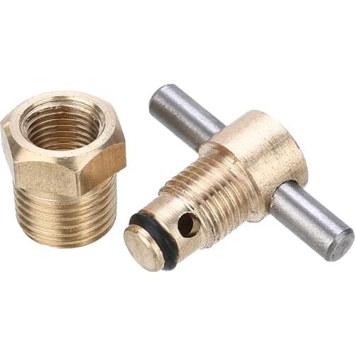 Durable 1/4 Inch NPT Brass Drain Valve Air Compressor Drain Valve For Air Compressor Tank Replacement Part