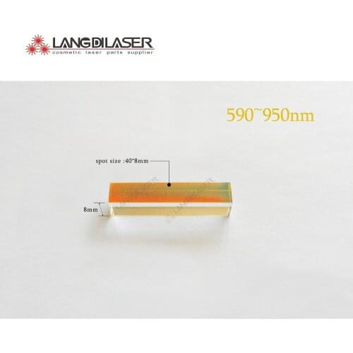 Size : 40*8*8mm , OPT filter : 590nm~950nm , OPT filter for SHR handpiece , laser optic filter