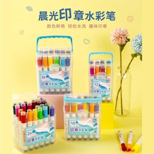 12/18/24/36 Colors Watercolor Pen Painting Room Drawing Creativity Art Supplies StudentSchool Paintbrush Tool Picture Stationery