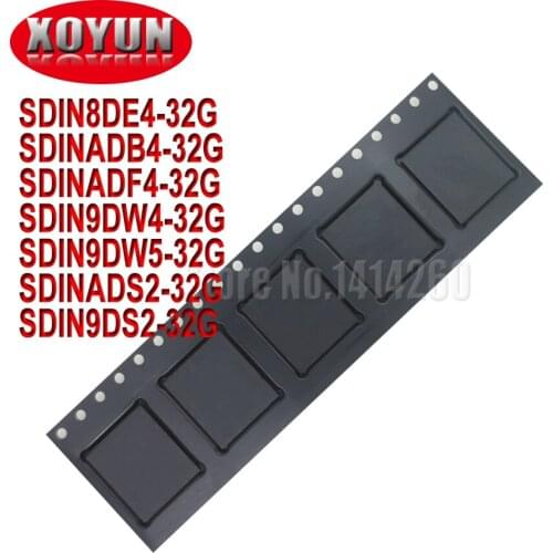 SDIN8DE4-32G SDINADB4-32G SDINADF4-32G SDIN9DW4-32G SDIN9DW5-32G SDINADS2-32G SDIN9DS2-32G BGA Chipset