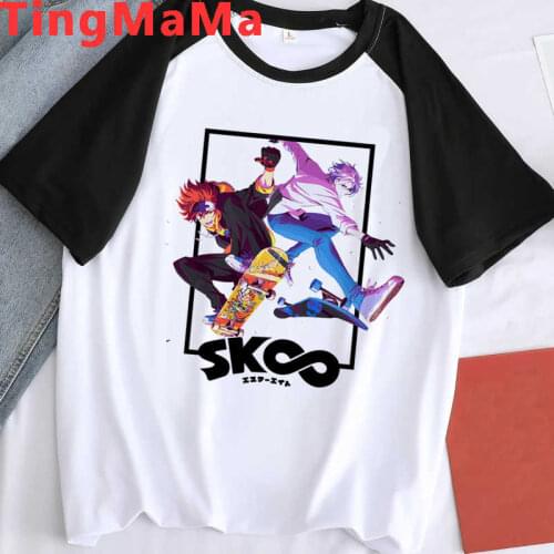 Sk8 the Infinity Skateboard Boys Skate Infinity t-shirt male kawaii print couple graphic tees t shirt harajuku kawaii