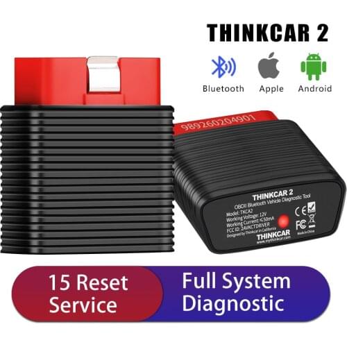 ThinkCar 2 Professional OBD2 Bluetooth for iOS Android Auto Scanner OBD 2 Car Diagnostic Code Reader Function as THINKDRIVER