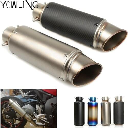 Universal modified muffler carbon fiber exhaust pipe For Ducati 899 959 1098 1100 1198 1199 1299 R S panigale monster CBF600