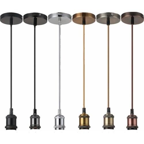 Vintage Lamp Socket Edison Bulb Light Holder E27 E26 Bulb Bases 110V 220V Industrial Hanging Lamp Pendant lights Home For decor
