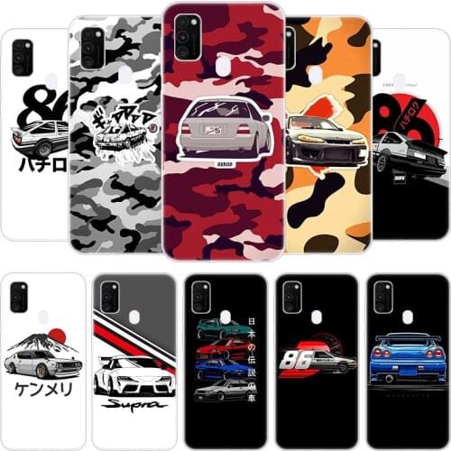 Japan JDM Car AE86 Case for Samsung Galaxy F41 M01 Core M02S M12 M21S M30S M31S M42 M51 M62 A6 A7 A8 Plus 2018 Silicone Cover