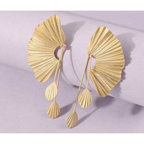 Jewelry 2021 Jewelry Woman Earring Bts Kpop Accessories Personality Geometry Irregular Alloy Originality Exaggeration Earring