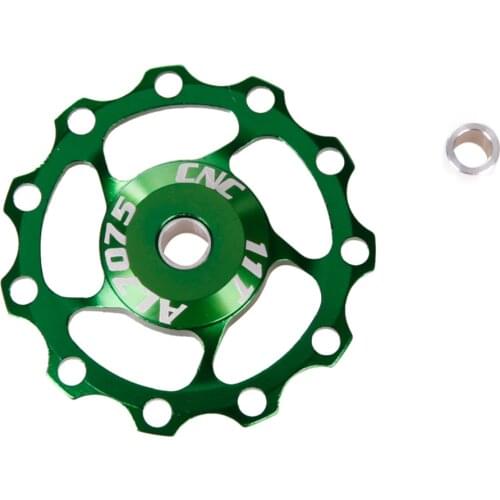 11T Aluminum Alloy Bicycle Rear Derailleur Jockey Wheel Road MTB Bike Guide Roller Idler Pulley Part Bike Accessories CCD001