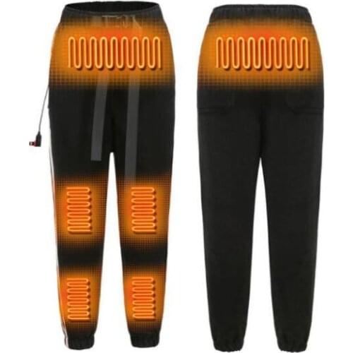Winter Heating Pants Men Women Electric Motorcycle Heated Pants USB Electric Trousers 9 Pcs Heated Pads XS-4XL