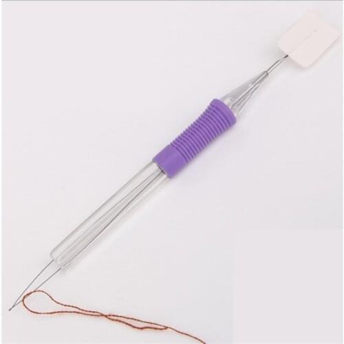 1 Needles 2 Threaders Craft Tool Punch Needle Set 3 Size Punch Needle Set Embroidery Stitching Craft Tool for DIY Sewing
