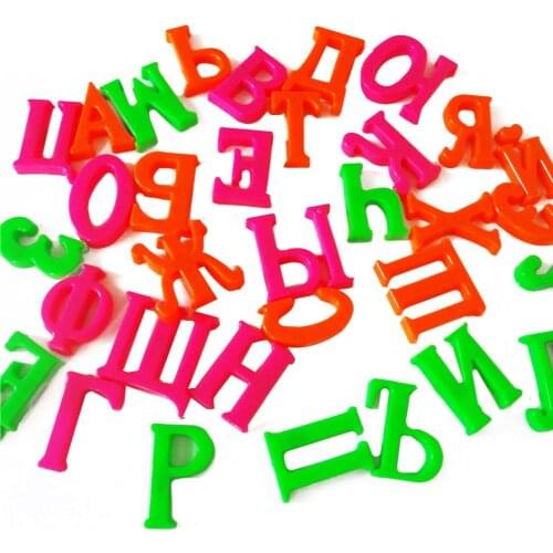 33Pcs/Set Magnetic Russian letters learning materials Russian Alphabet Letter Magnetic Kid Educational Toy Fridge Magnet