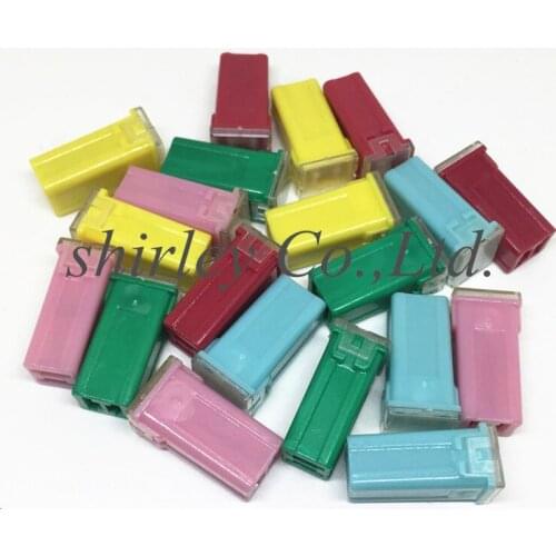 5kinds*5pcs=25PCS Car Straight Female Terminals Link PAL Fuse Blade Fuses 20A 30A 40A 50A 60a In-line Lighter-Shape for Truck Boat Auto