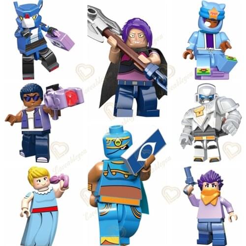 8pcs Set Game Stars Plush Toy Dolls Cartoon Star Hero Bibi Leon Crow Spike Stuff Anime Figure Model Dolls Boy Christmas Gifts