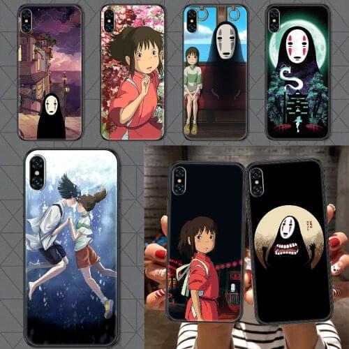 Anime Spirited Away No Face man Phone Case Cover Hull For iphone 5 5s se 2 6 6s 7 8 12 mini plus X XS XR 11 PRO MAX black