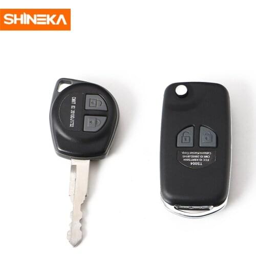SHINEKA Keychain For Suzuki Jimny JB74 2019+ Car Key Retrofit Folding Protective Case Special Accessories For Suzuki Jimny 2019
