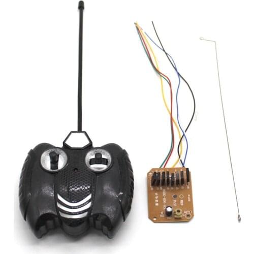 DIY RC Toys 4CH 27MHZ Remote Controller Kit 4.5V/5.5V/6V/7.2V 4A High Power Receiver Board 20M Controlling Distance Transmitter